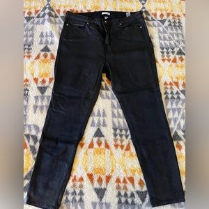 Good American Good Legs plus size 22 shine coated black skinny jeans